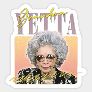 Grandma Yetta  - 90s Style  Aesthetic Fan Art Design Sticker